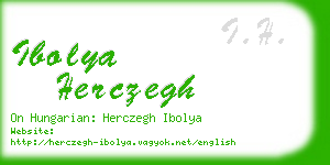 ibolya herczegh business card